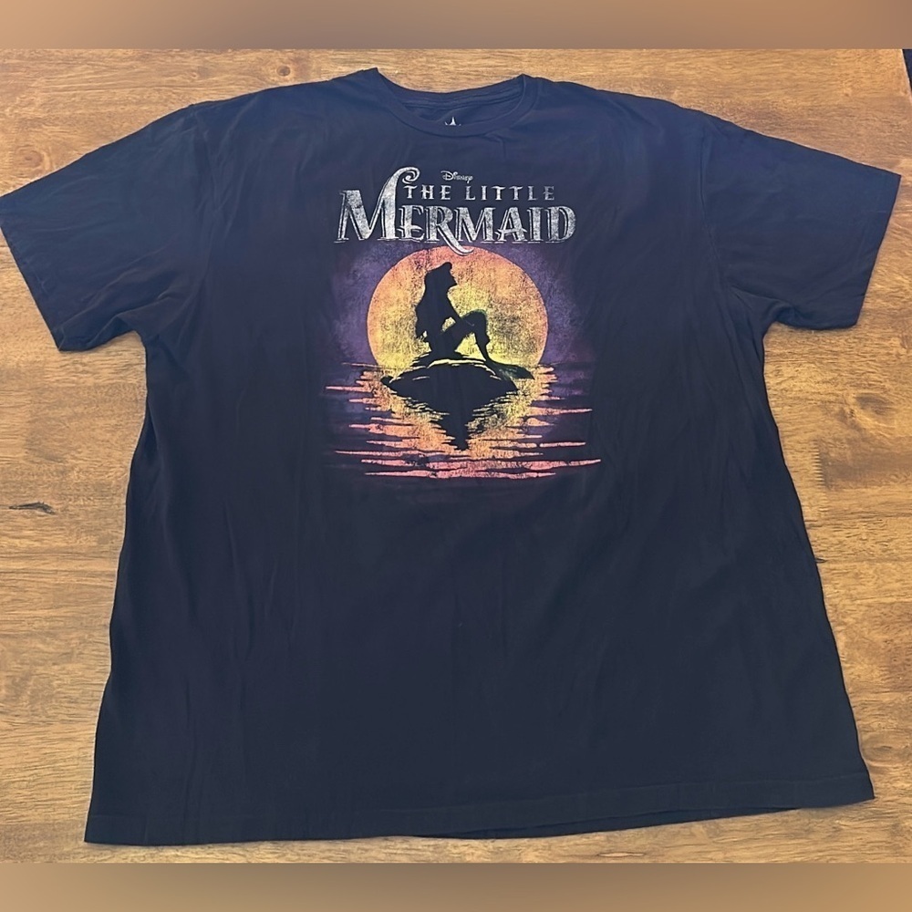 Men’s Disney The Little Mermaid Black T-Shirt Size 2XL - Picture 6 of 7